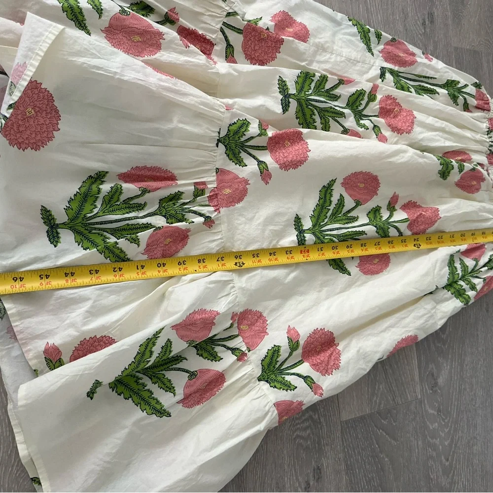 Umgee White Maxi Dress with Pink Floral Print - Picture 11 of 12